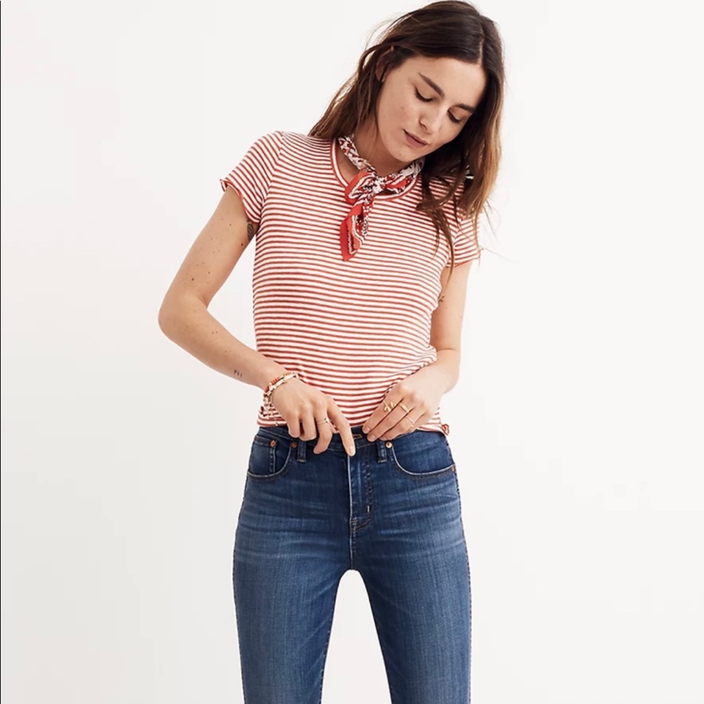 EUC Madewell 10” High Rise Skinny Jeans